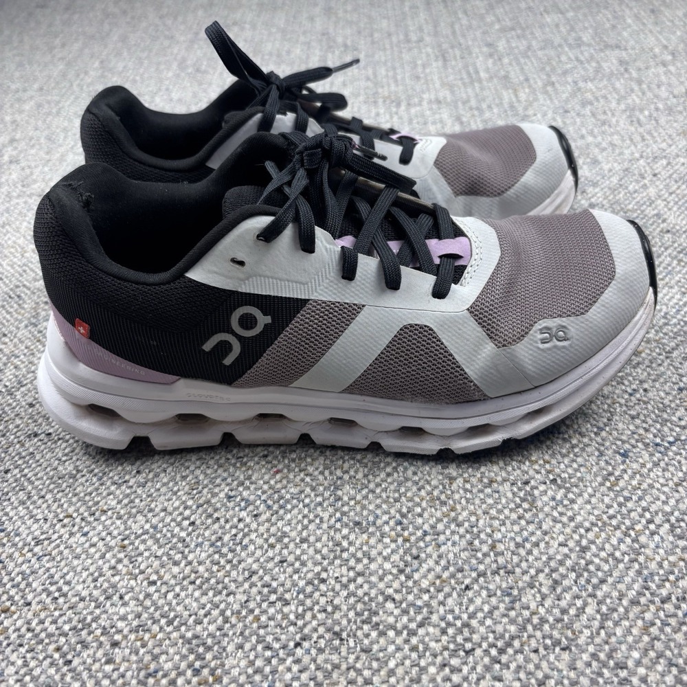 On Running Cloudrunner Women's Sz 6.5 Heron Black Running Shoes Sneakers
